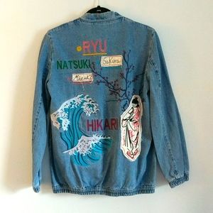 Jean bomber jacket
